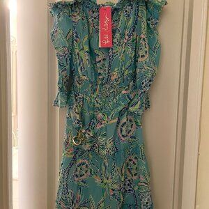 NWT Lilly Pulitzer Louisa Off the Shoulder Dress M
